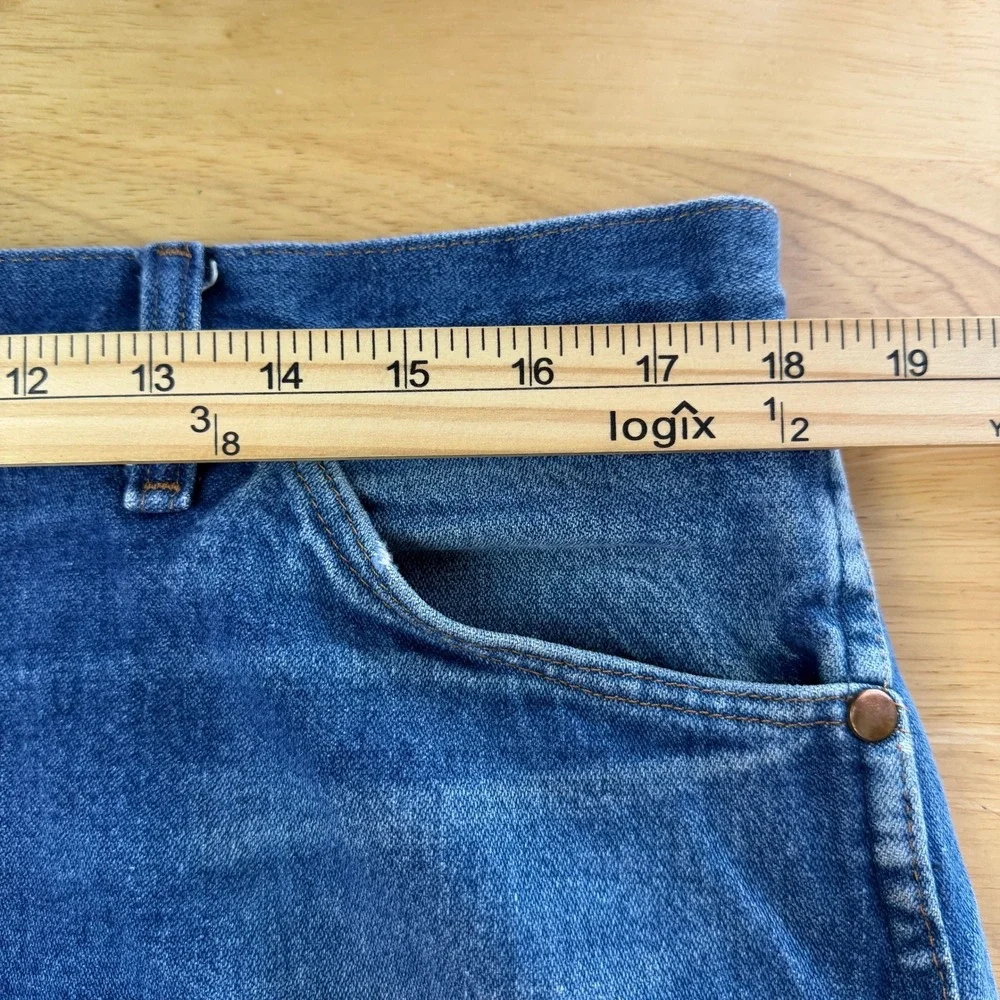 Wrangler COWBOY CUT Straight Leg 13MWZPW Mens 36x30 100% Cotton Denim Blue Jeans
